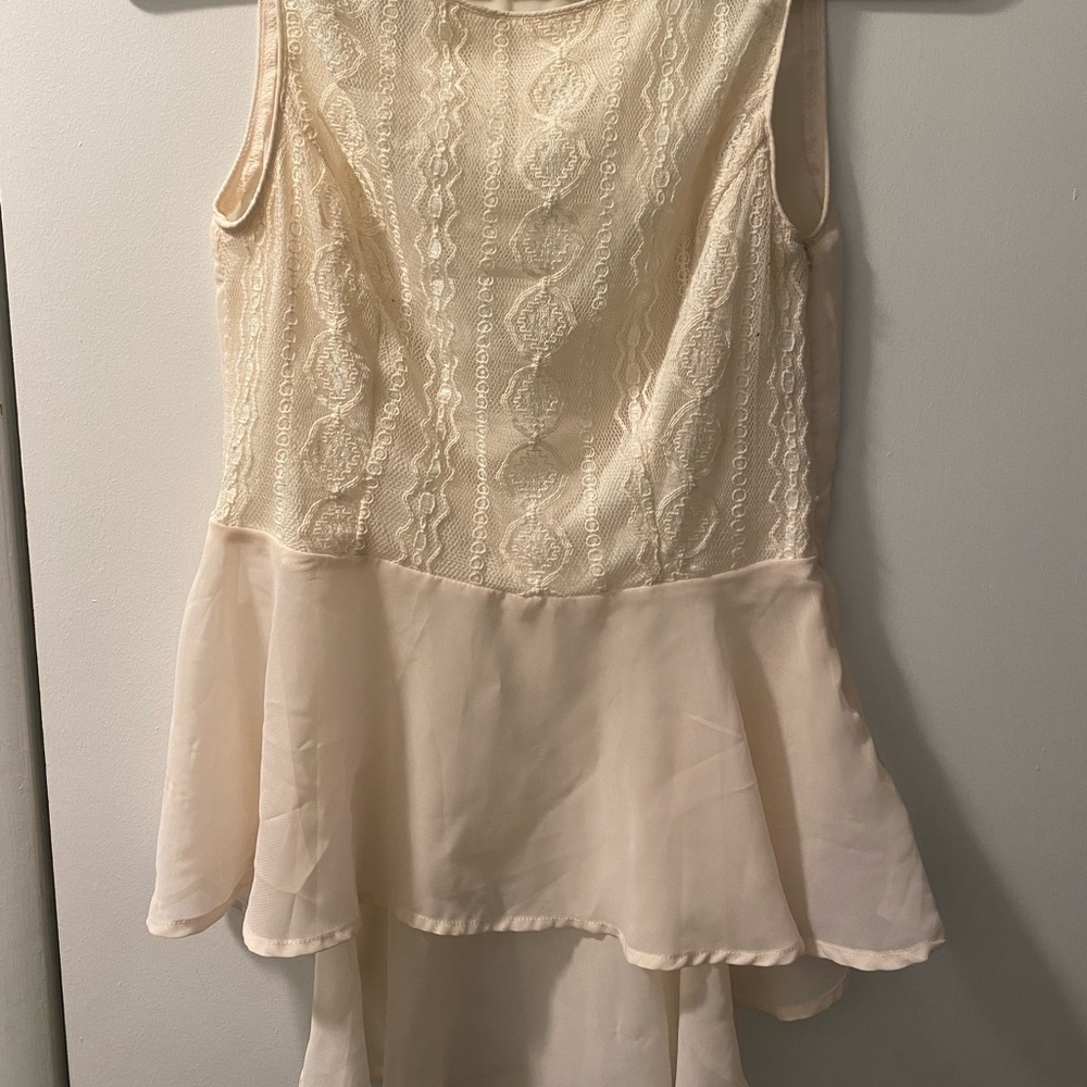 Cream lace blouse